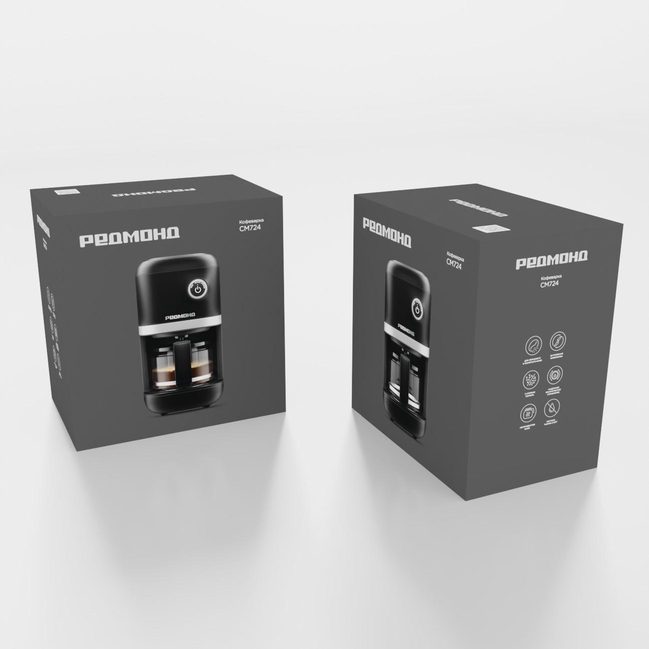 Кофеварка капельного типа Redmond CM724 Black