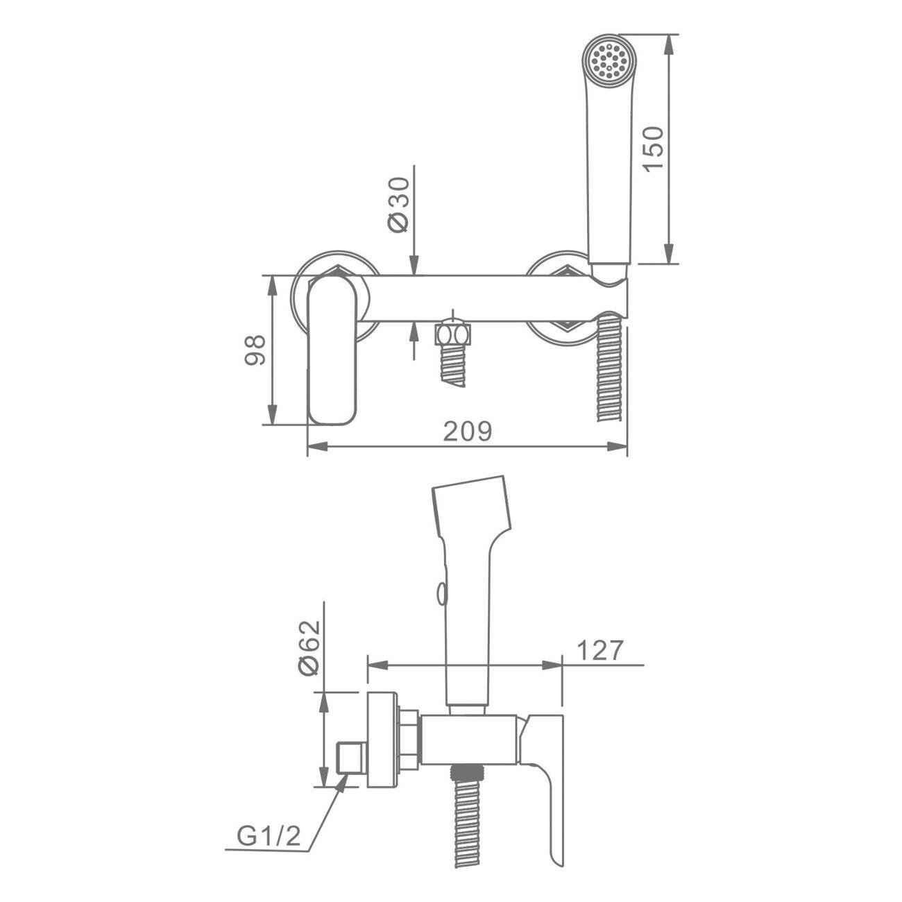 Гигиенический душ Raglo R03.51.06