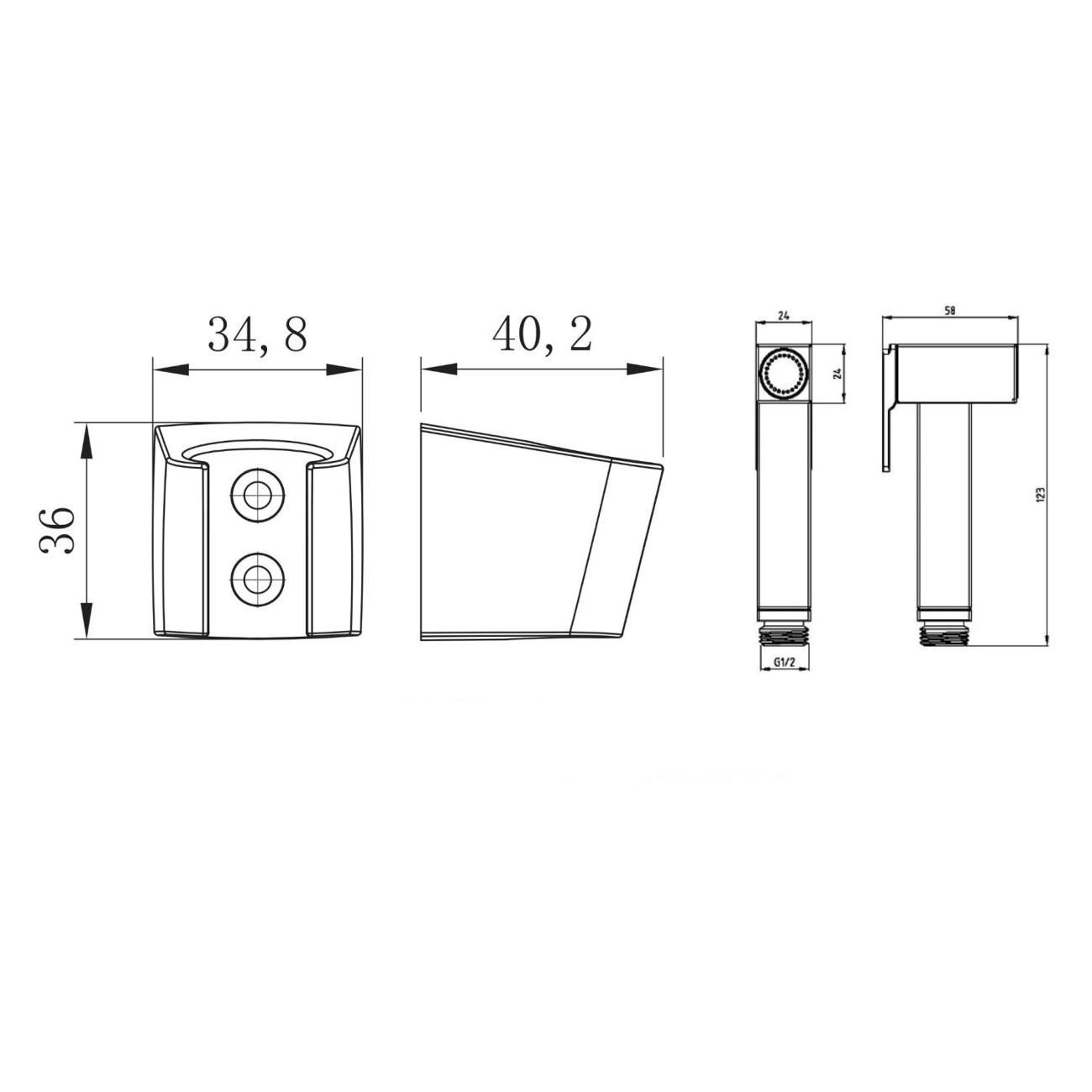 Гигиенический душ D-Lin D61044-A
