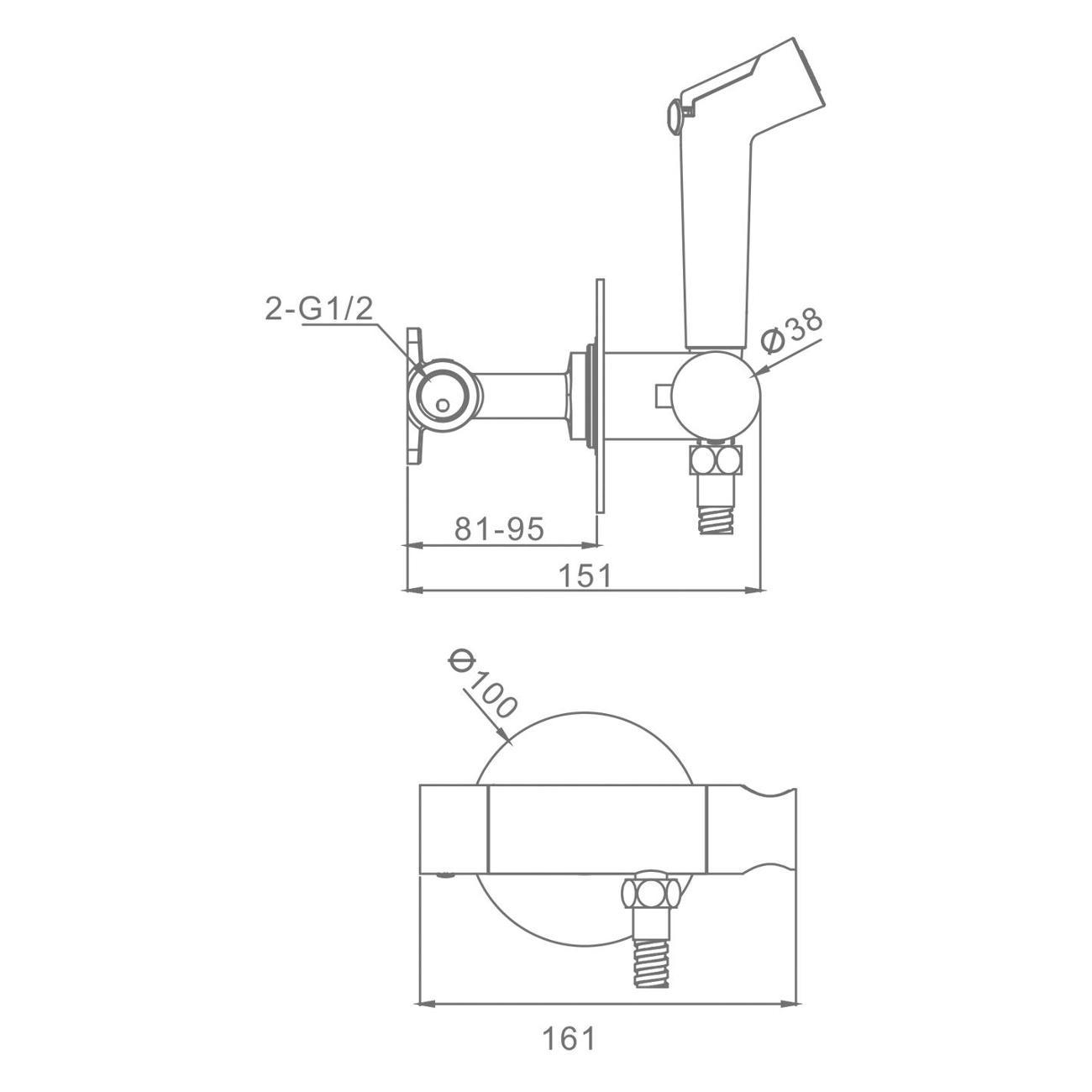 Гигиенический душ Raglo R23.56.06