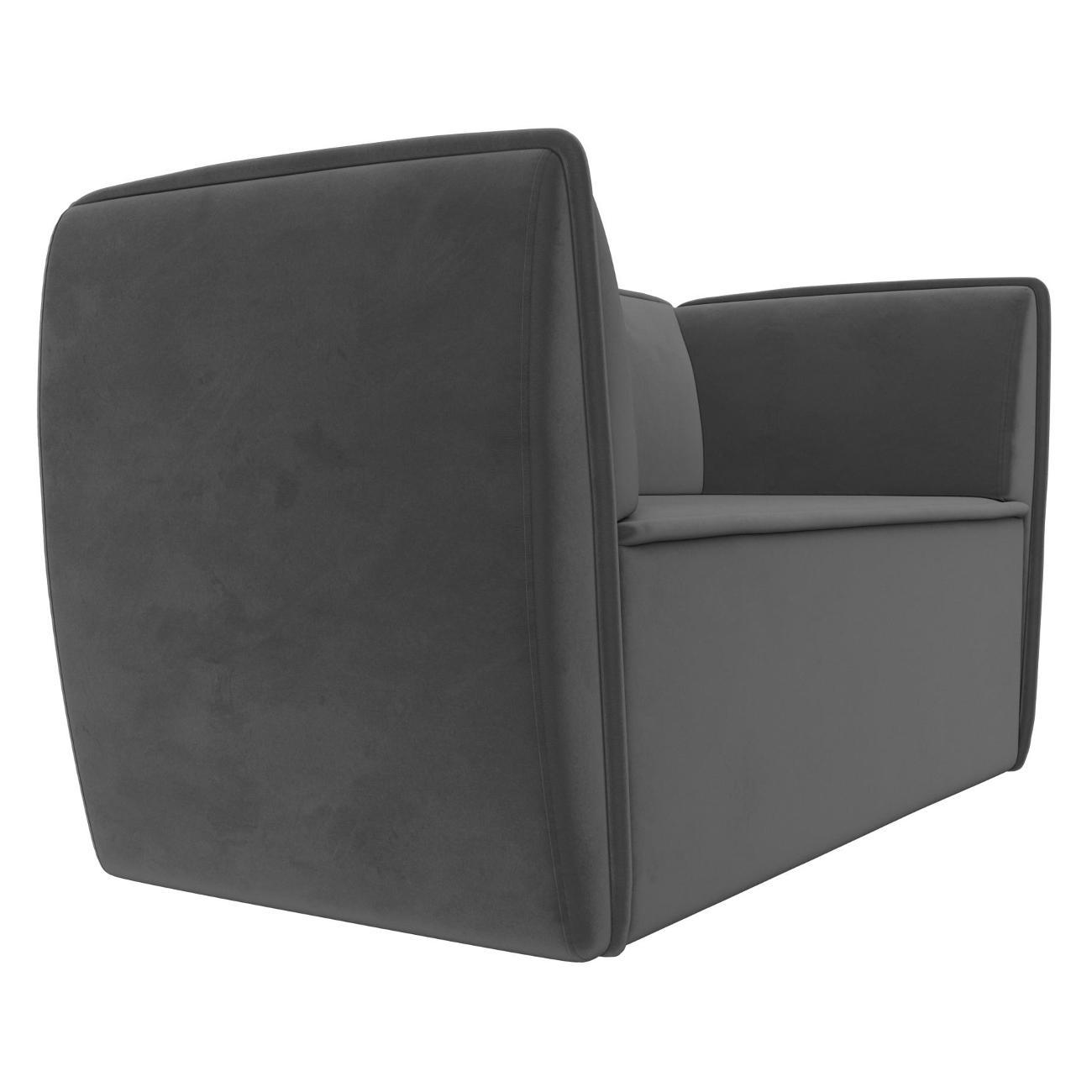 Уголок кухонный Лига Диванов Бергамо 2-х местный, велюр серый