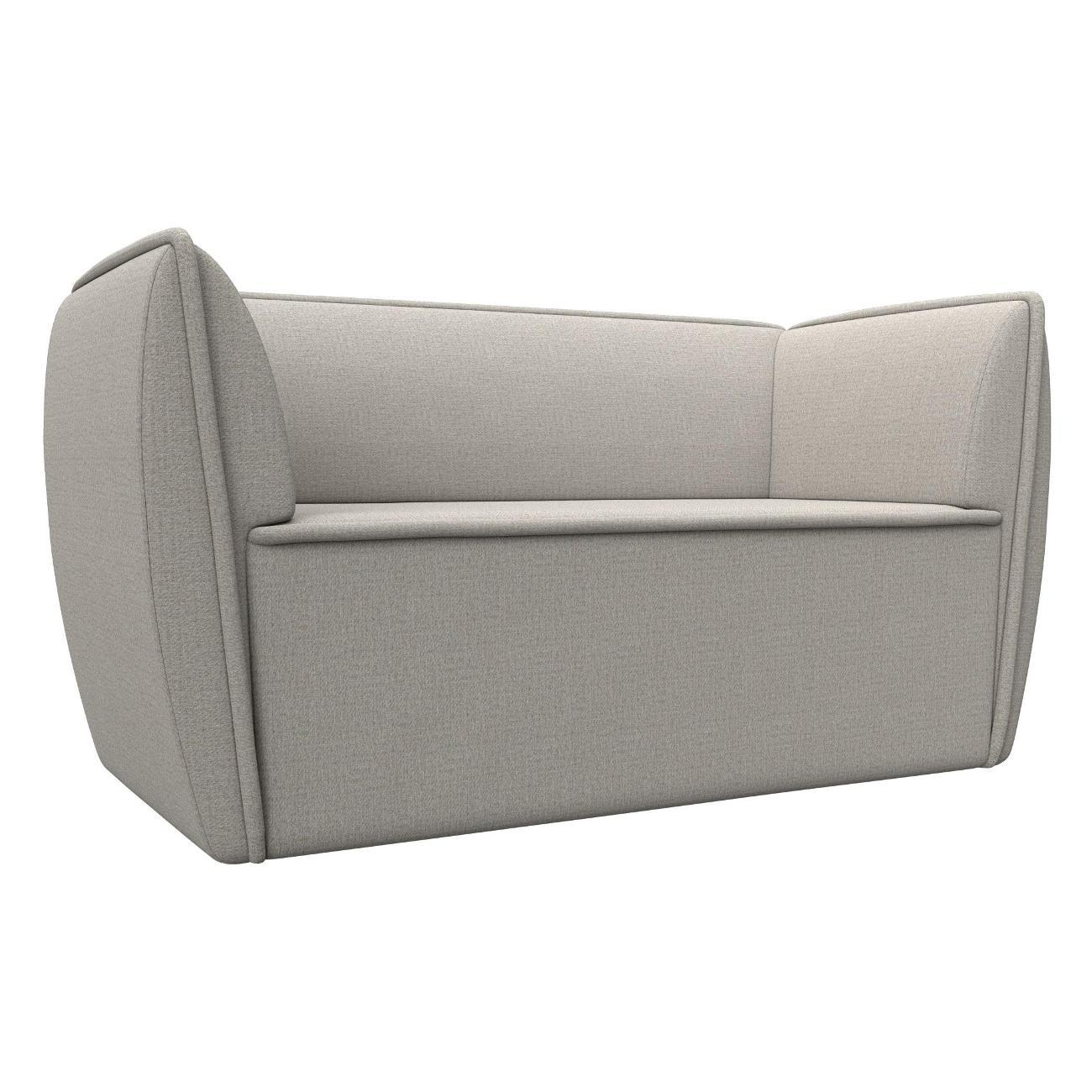 Уголок кухонный Лига Диванов Бергамо 2-х местный, рогожка Амур бежевый