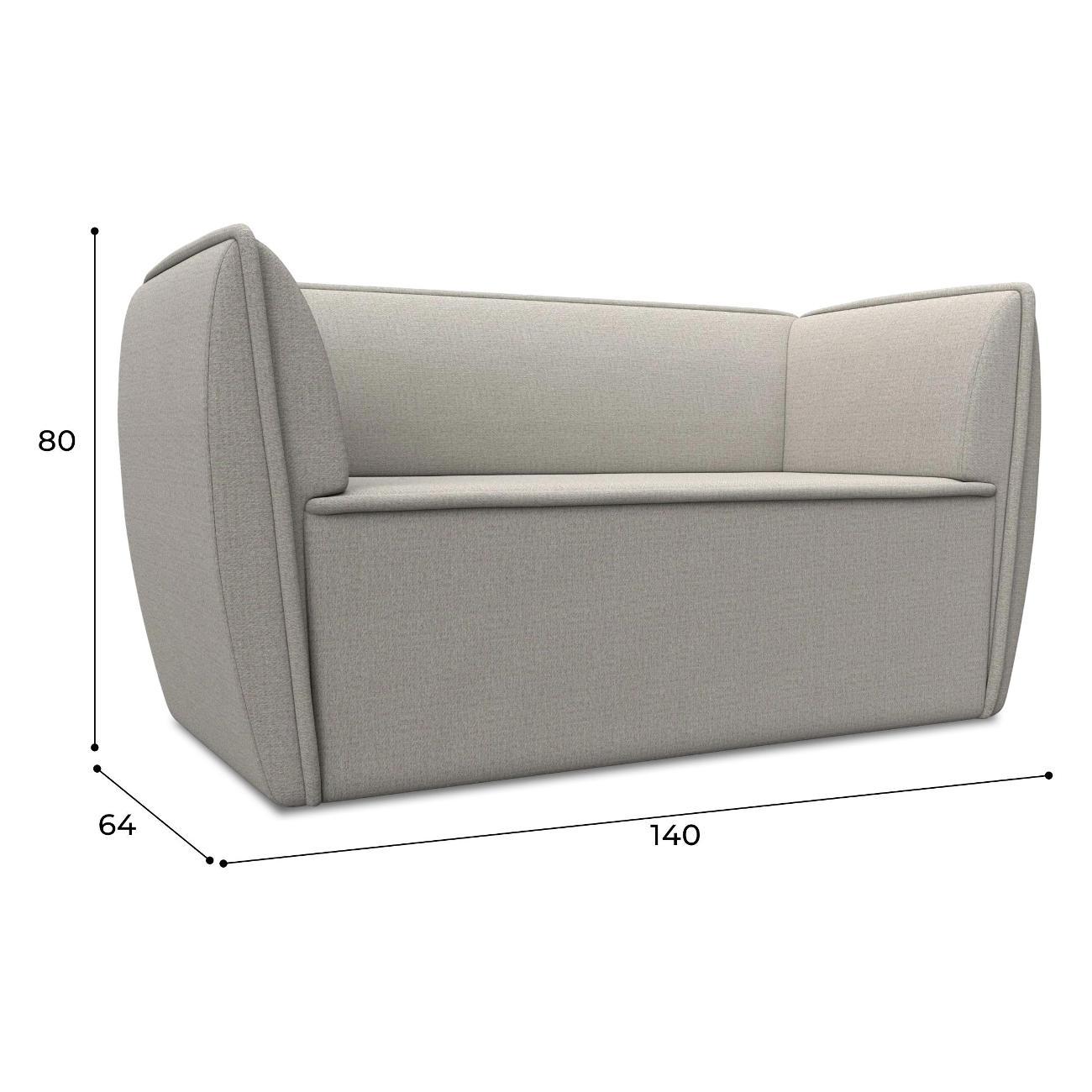 Уголок кухонный Лига Диванов Бергамо 2-х местный, рогожка Амур бежевый