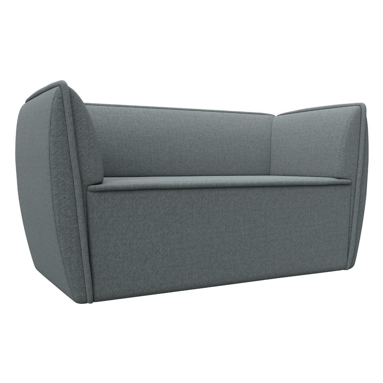 Уголок кухонный Лига Диванов Бергамо 2-х местный, рогожка Амур серый