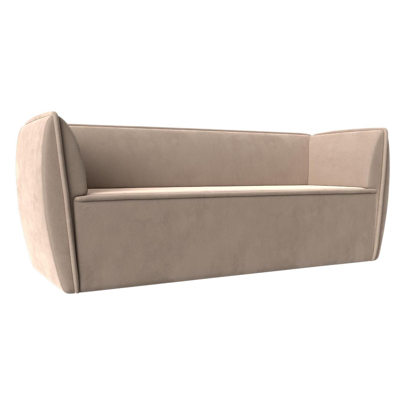 Уголок кухонный Лига Диванов Бергамо 3-х местный, велюр бежевый