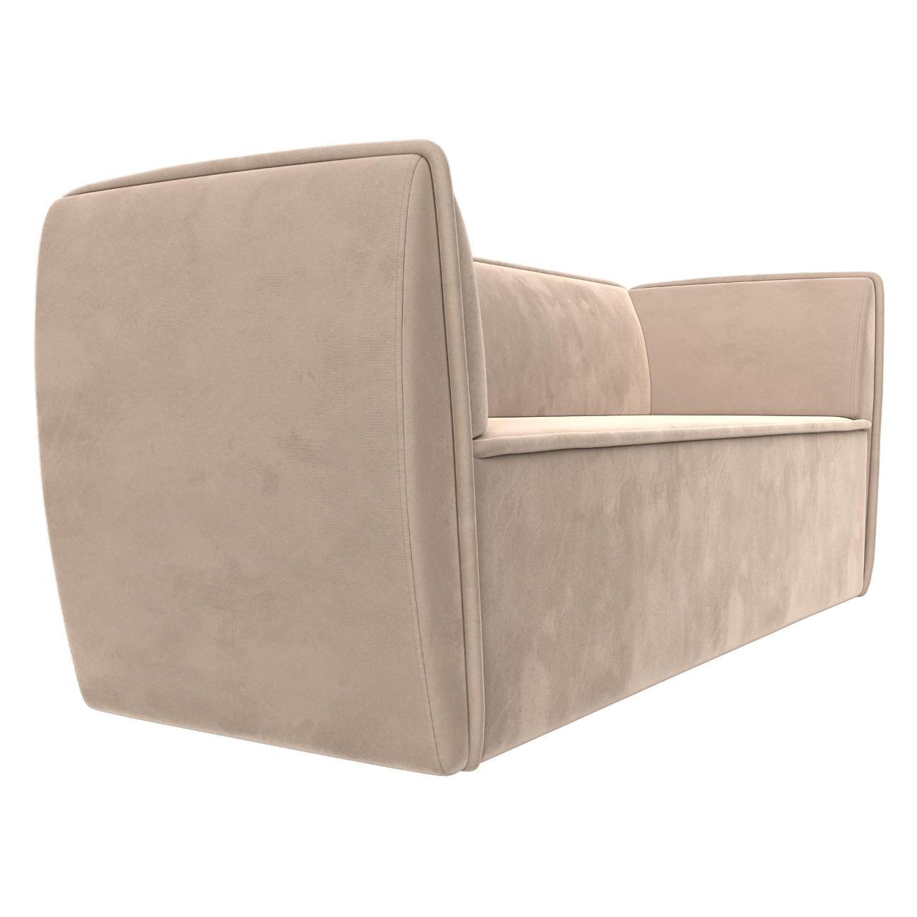 Уголок кухонный Лига Диванов Бергамо 3-х местный, велюр бежевый