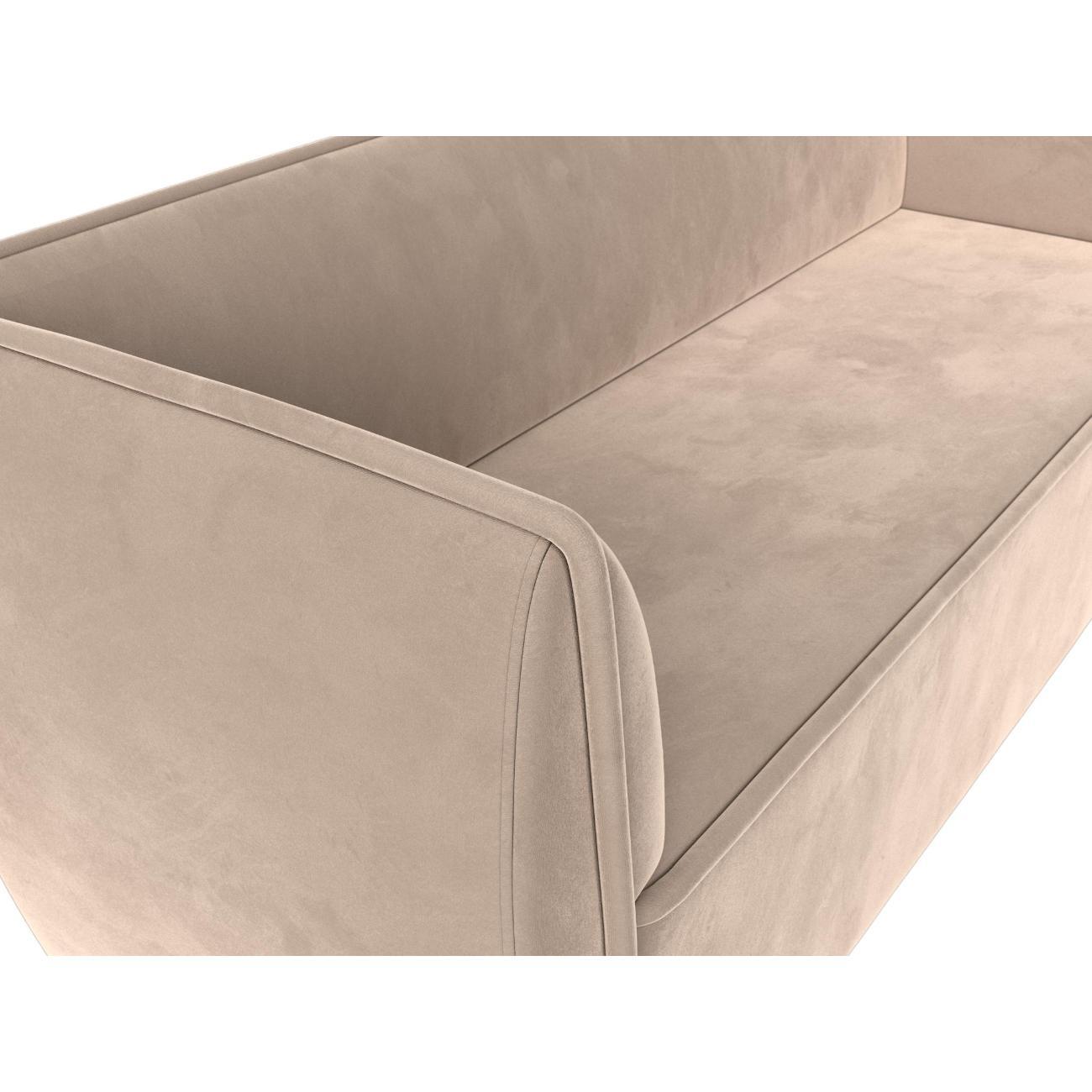 Уголок кухонный Лига Диванов Бергамо 3-х местный, велюр бежевый