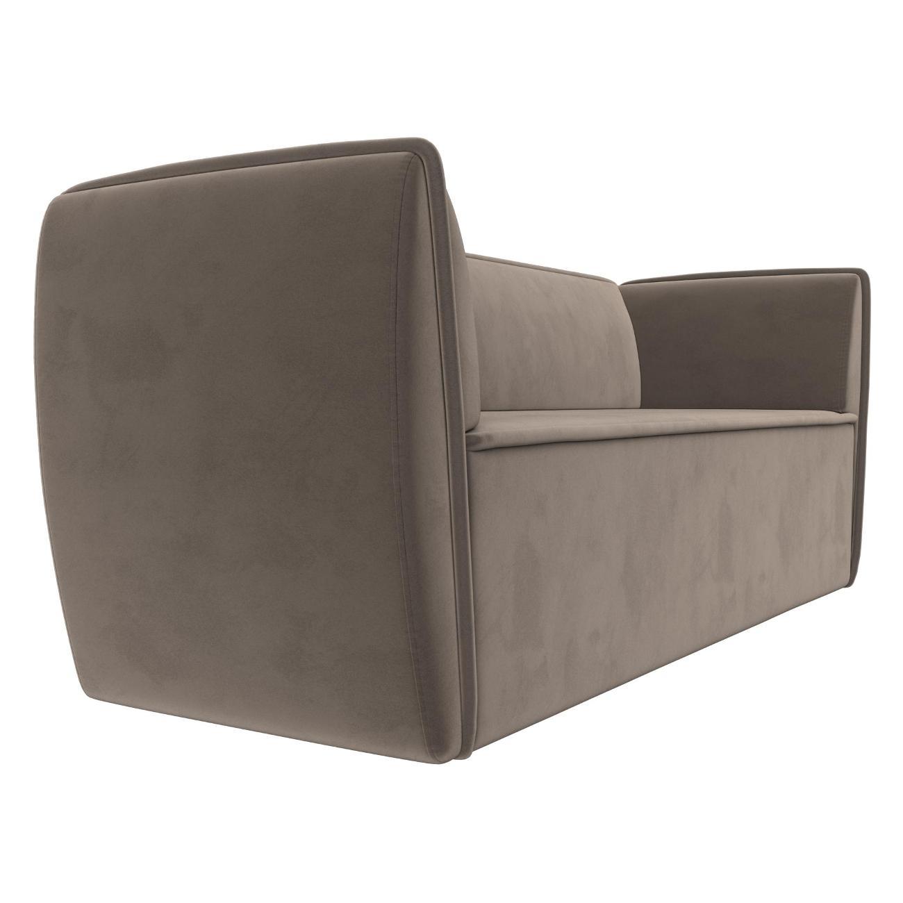 Уголок кухонный Лига Диванов Бергамо 3-х местный, велюр коричневый