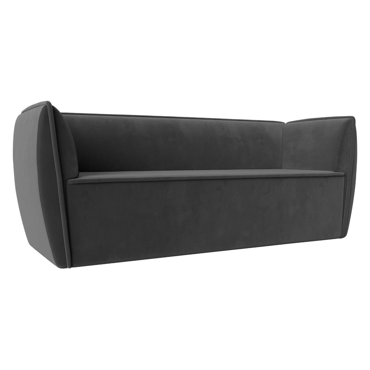 Уголок кухонный Лига Диванов Бергамо 3-х местный, велюр серый