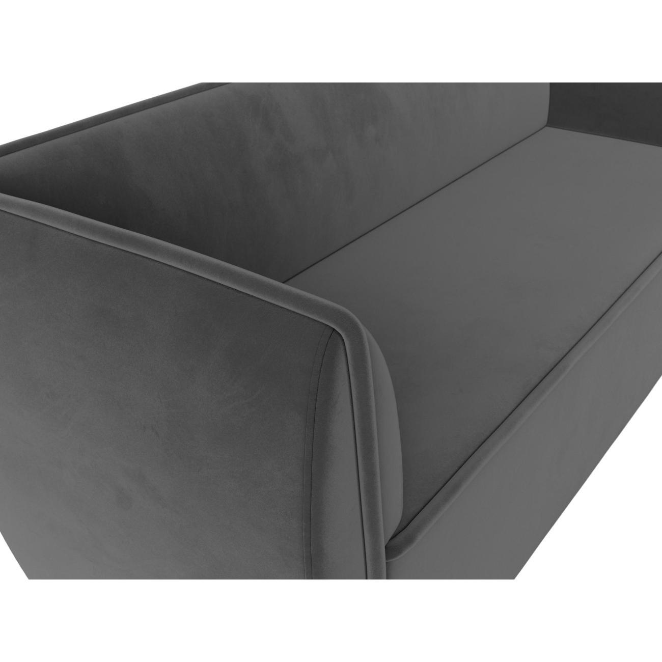 Уголок кухонный Лига Диванов Бергамо 3-х местный, велюр серый