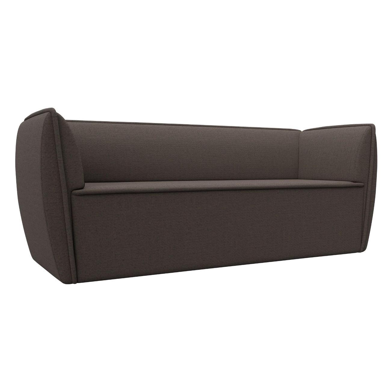 Уголок кухонный Лига Диванов Бергамо 3-х местный, рогожка Амур коричневый