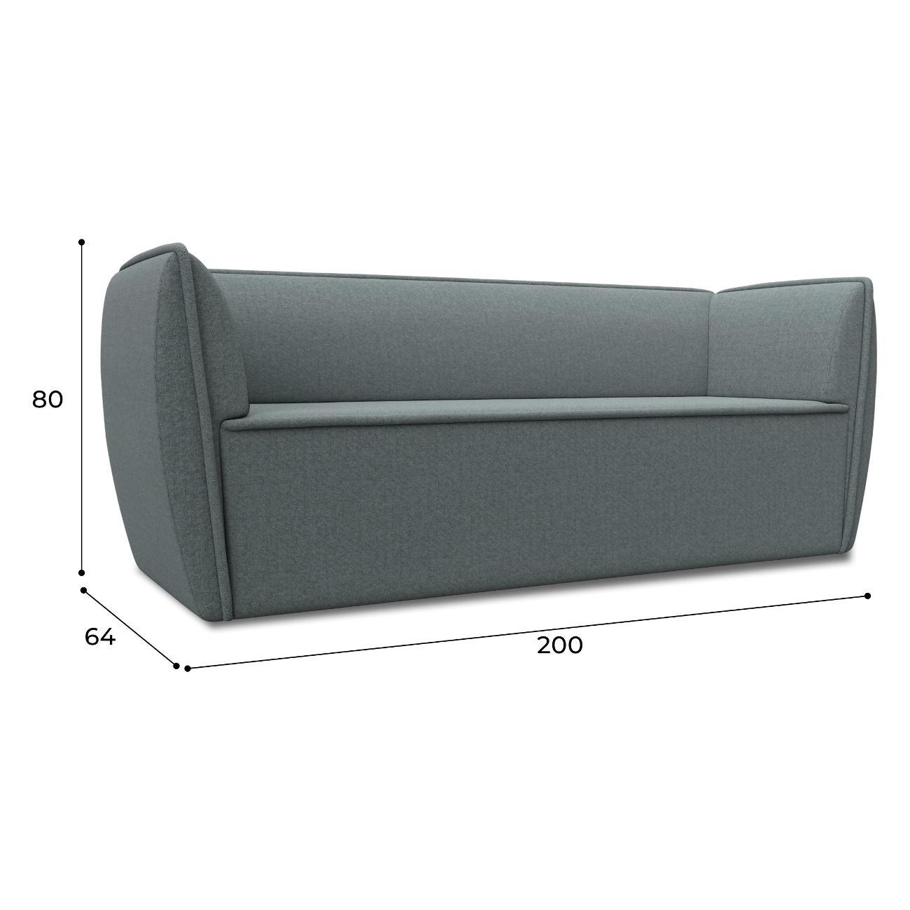 Уголок кухонный Лига Диванов Бергамо 3-х местный, рогожка Амур серый