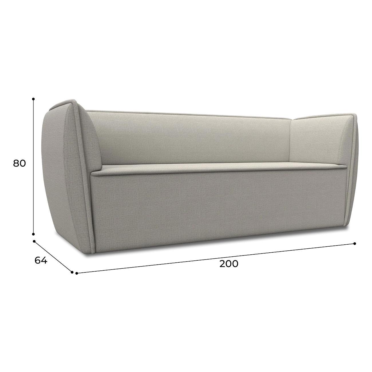 Уголок кухонный Лига Диванов Бергамо 3-х местный, рогожка Амур бежевый