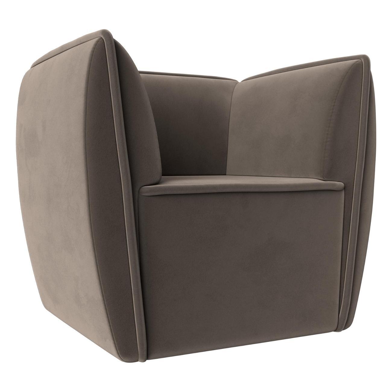 Уголок кухонный Лига Диванов Бергамо, велюр коричневый