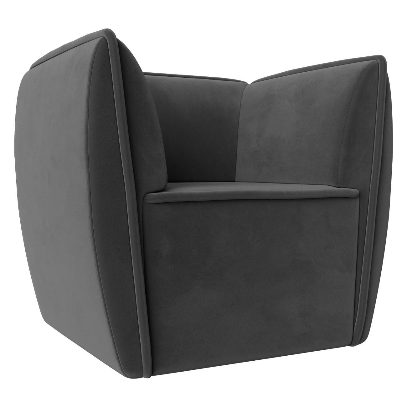 Уголок кухонный Лига Диванов Бергамо, велюр серый