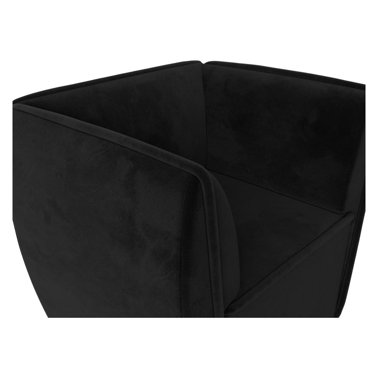 Уголок кухонный Лига Диванов Бергамо, велюр черный