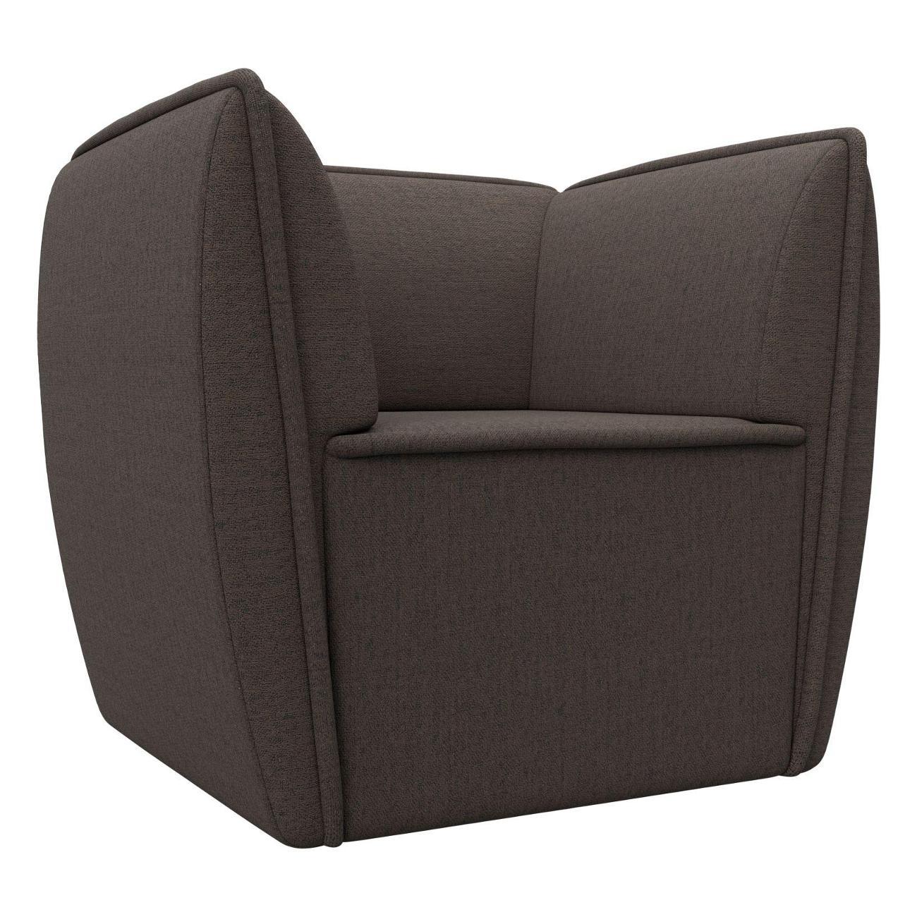 Уголок кухонный Лига Диванов Бергамо, рогожка Амур коричневый