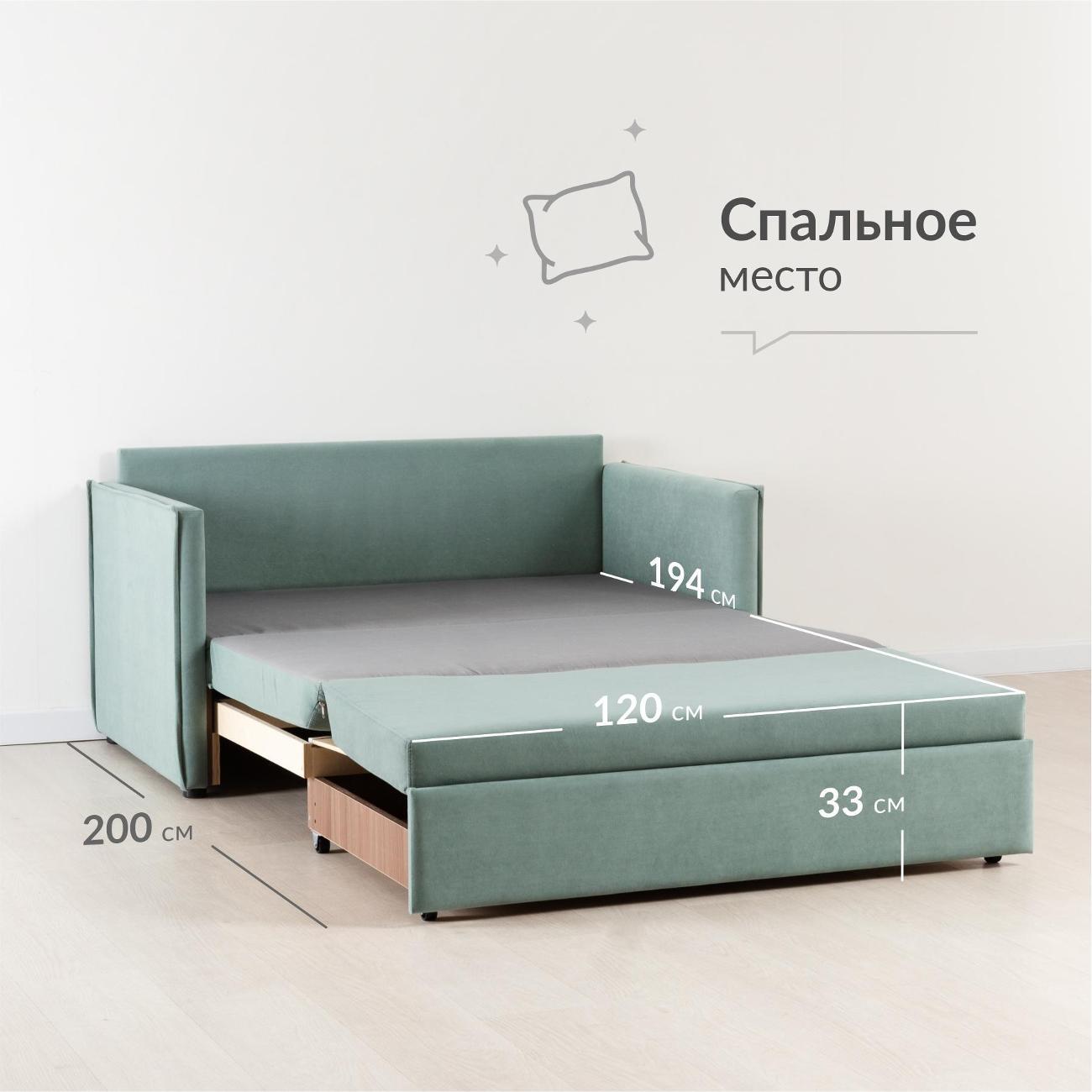 Диван Logium Сэм Вивальди 10 (ментоловый)