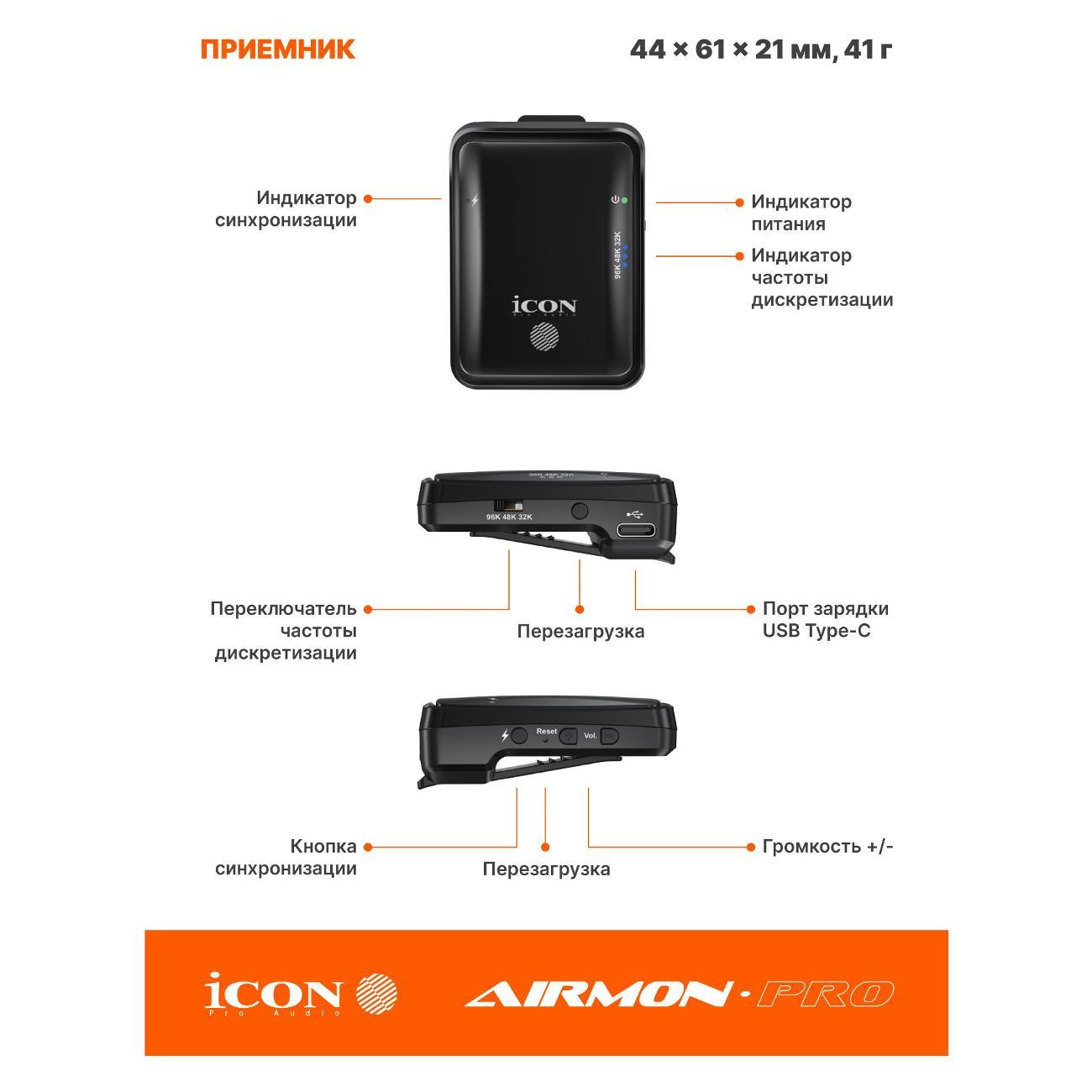 Радиосистема вокальная iCON AirMon Pro