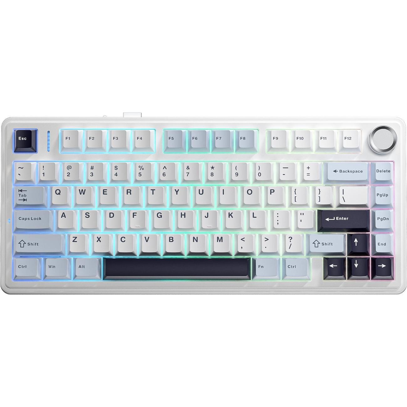Игровая клавиатура Aula F75 Blue-White-Purple