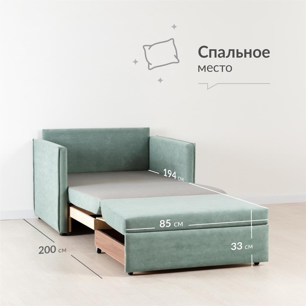 Кресло-кровать Logium Сэм Вивальди 10 (ментоловый)