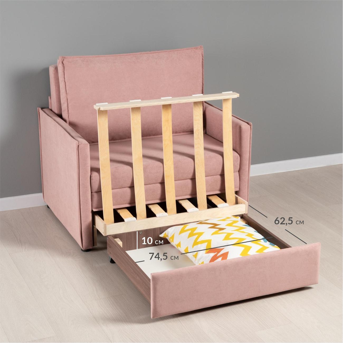 Кресло-кровать Logium Сэм Вивальди 27 (пастельный коралловый)