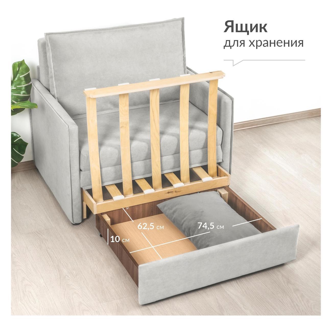 Кресло-кровать Logium Сэм Вивальди 6 (серый)