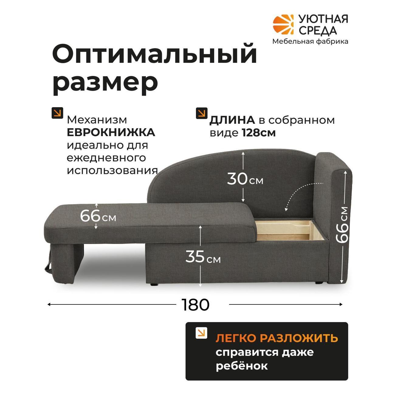 Диван раскладной Уютная среда tesla09