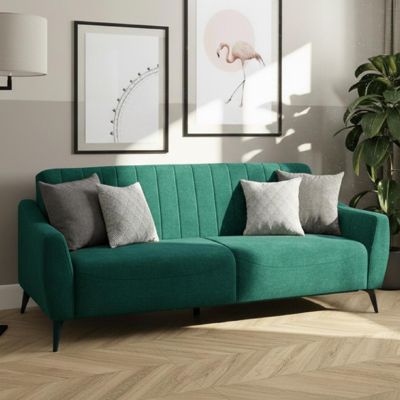 Диван Logium Боне 01.02 Велюр Happy 697 (хвойный зеленый)