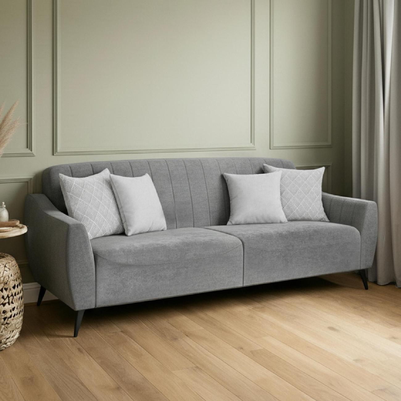 Диван Logium Боне 01.02 Велюр Happy 980 (графитово-серый)