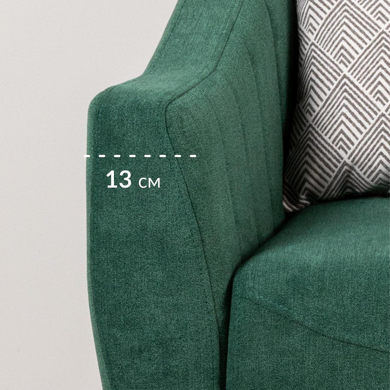 Кресло Logium Боне 03.07 Велюр Happy 697 (хвойный зеленый)