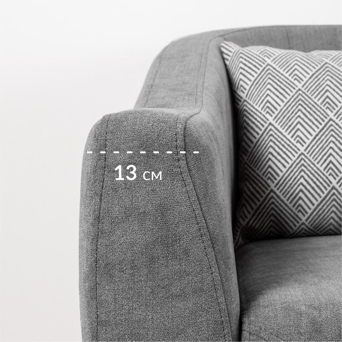 Кресло Logium Боне 03.07 Велюр Happy 980 (теплый серый)