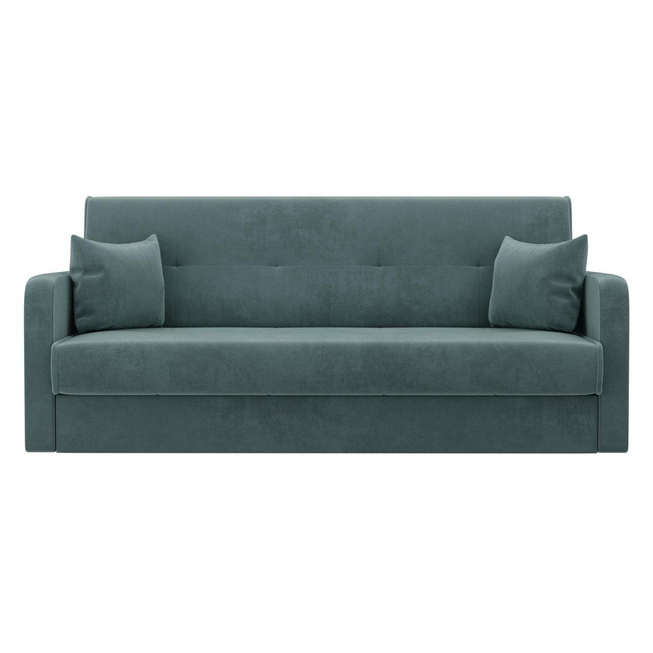 Диван ММ ГРУПП Флок мятно-бирюзовый