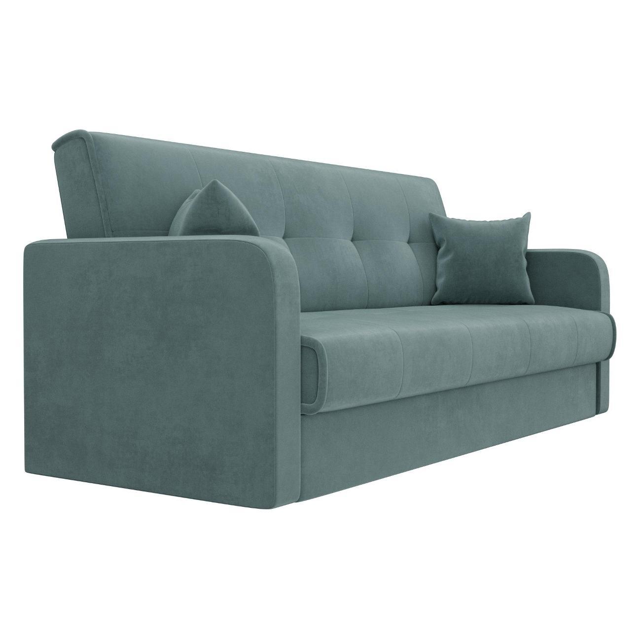 Диван ММ ГРУПП Флок мятно-бирюзовый