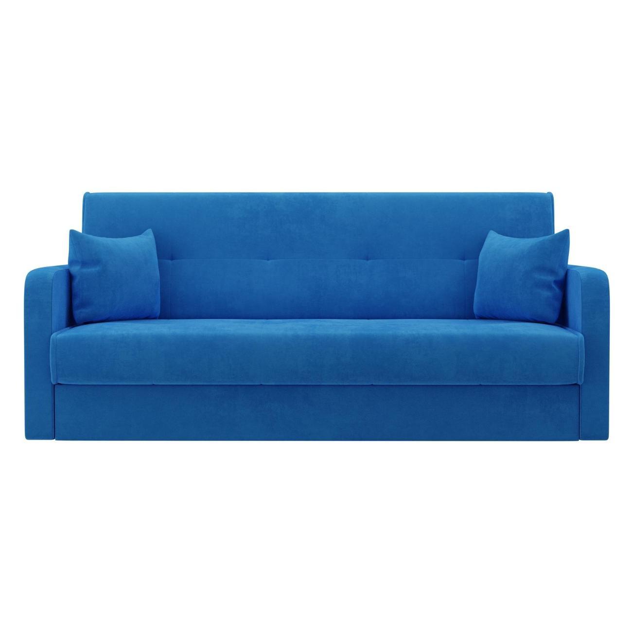 Диван ММ ГРУПП Флок синий