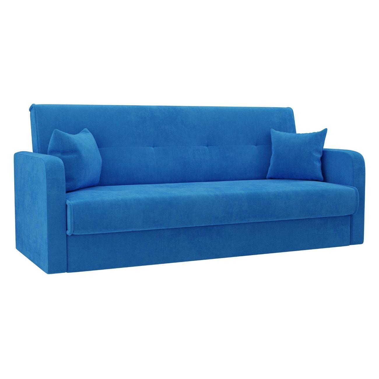 Диван ММ ГРУПП Флок синий