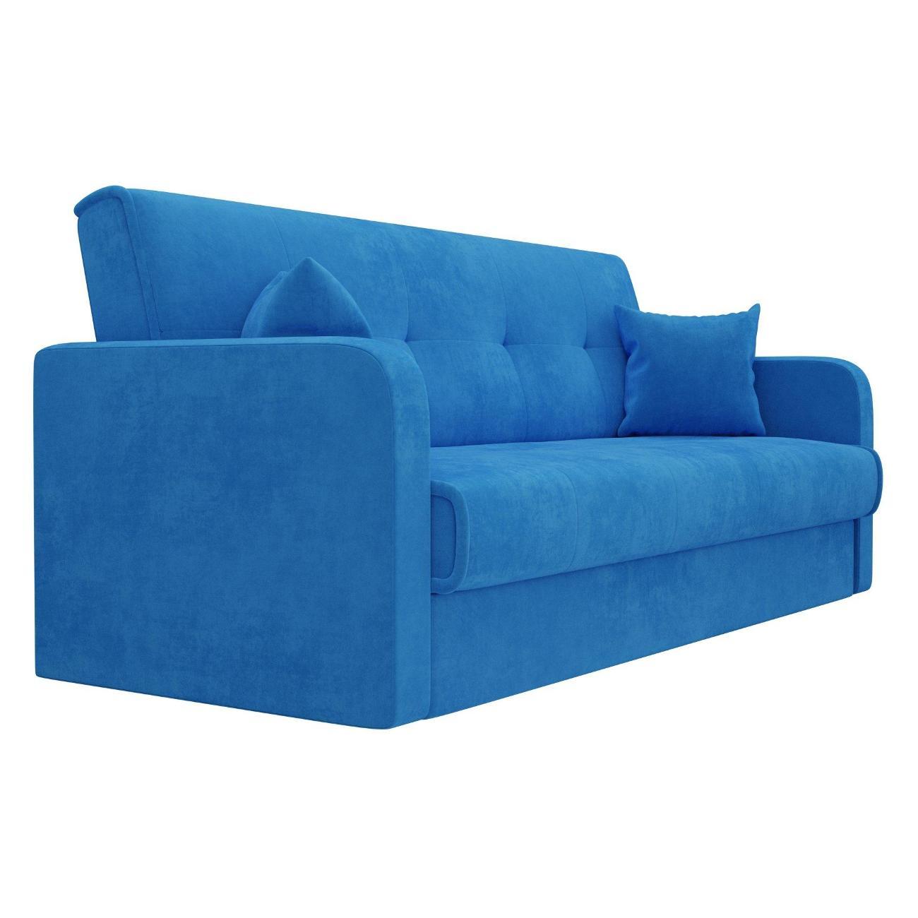 Диван ММ ГРУПП Флок синий