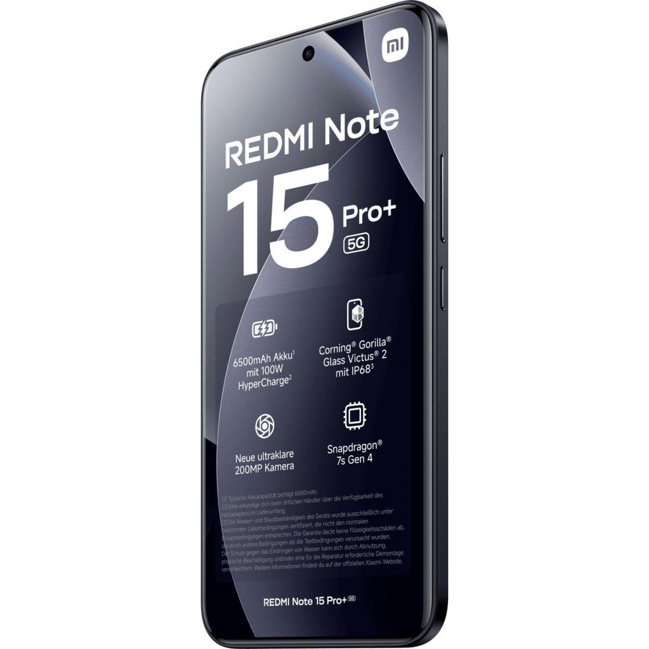 Смартфон Xiaomi Redmi Note 15 Pro Plus 5G 12/512GB, Black