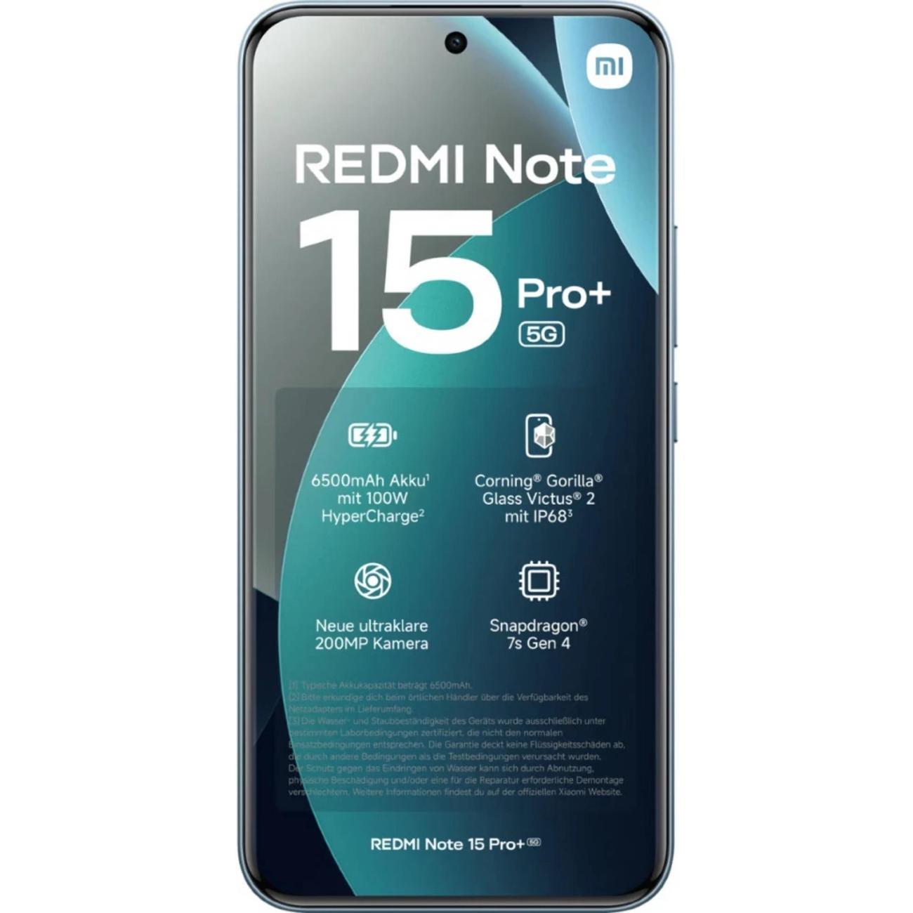 Смартфон Xiaomi Redmi Note 15 Pro Plus 5G 8/256GB Glacier Blue