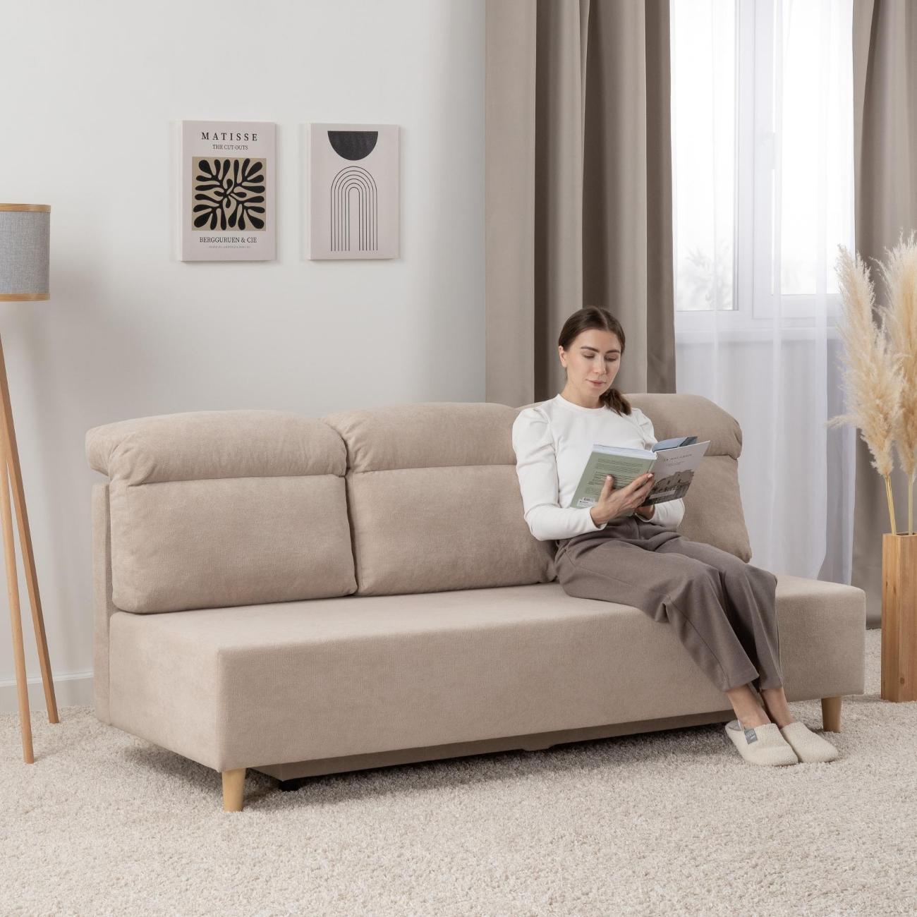 Диван Logium Нан ТД 746 EPIC 12 BEIGE (Светло-бежевый)