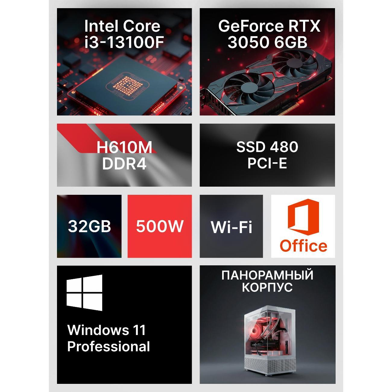 Системный блок Robotcomp F-22 Raptor V3 Plus White морская волна