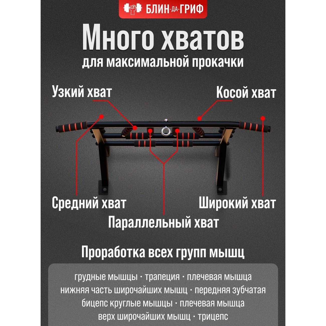 Турник БлинДаГриф мультихват белый