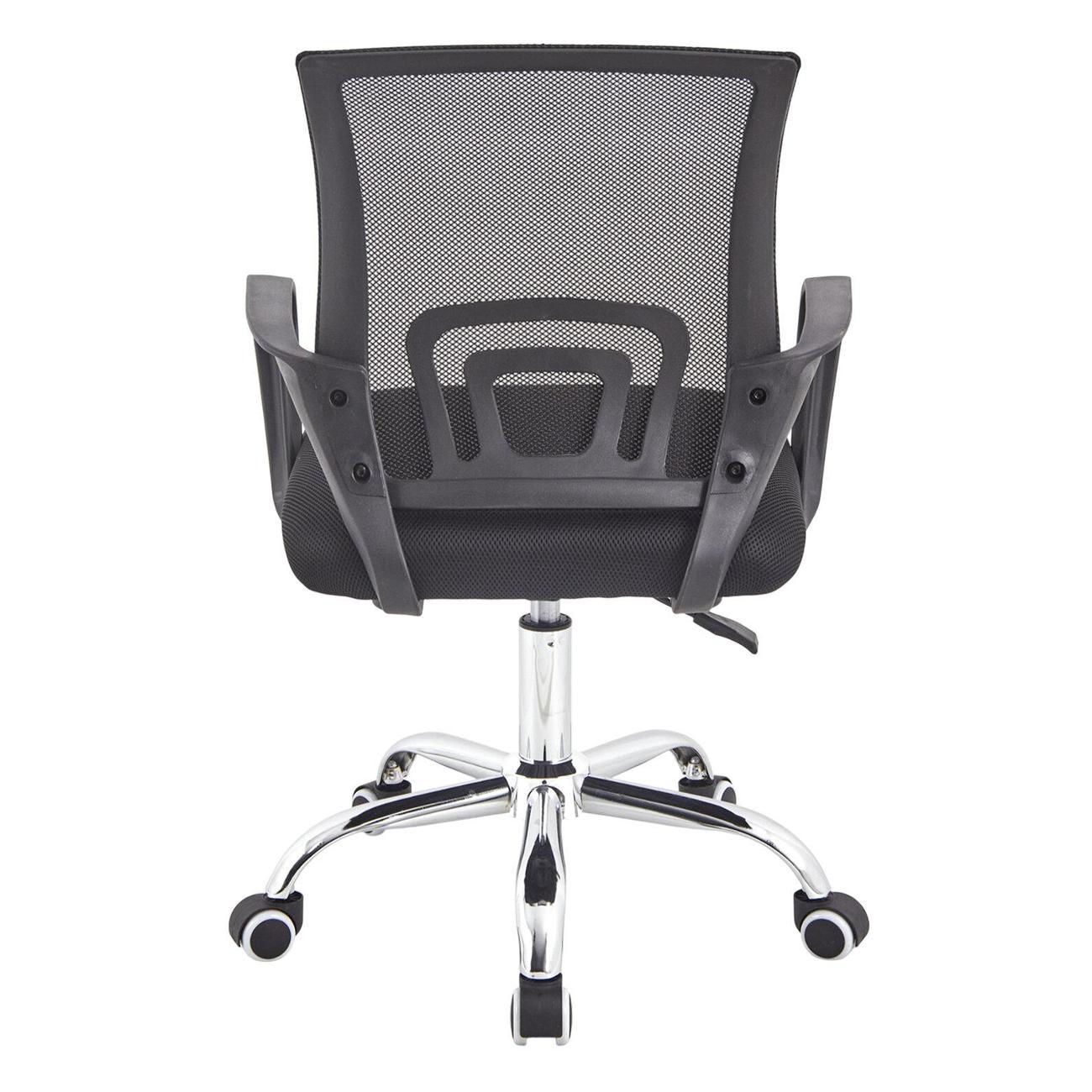 Кресло компьютерное CROMEX Top CH-695, ХРОМ, черное