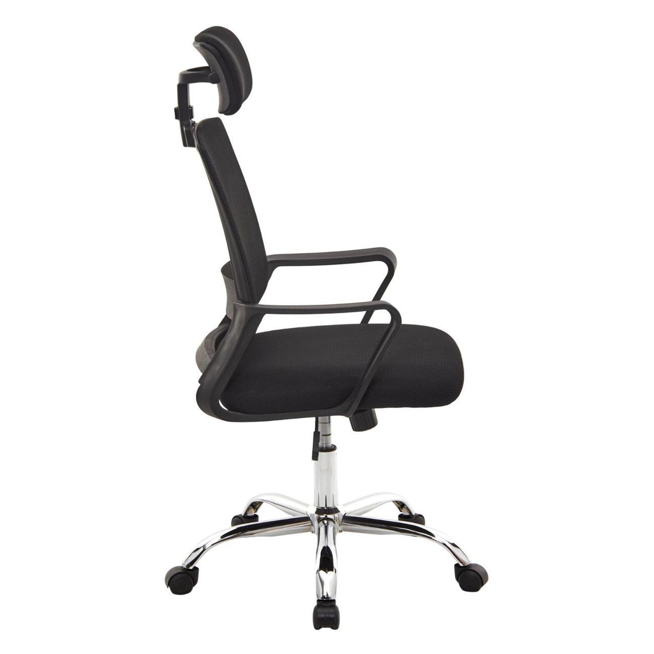 Кресло компьютерное CROMEX Debut CH-697, ХРОМ, черное