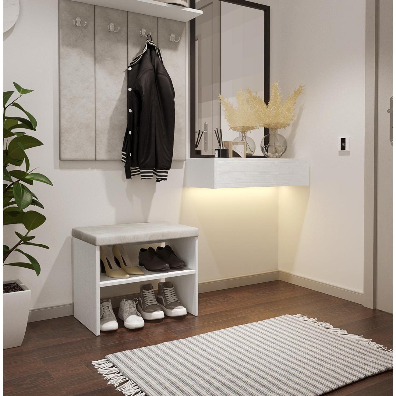 Обувница MFMaster Витто-200 белый