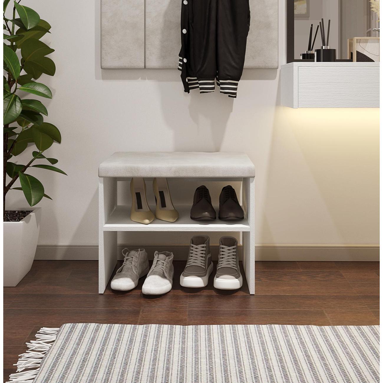 Обувница MFMaster Витто-200 белый