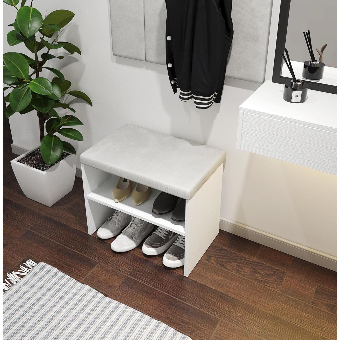 Обувница MFMaster Витто-200 белый