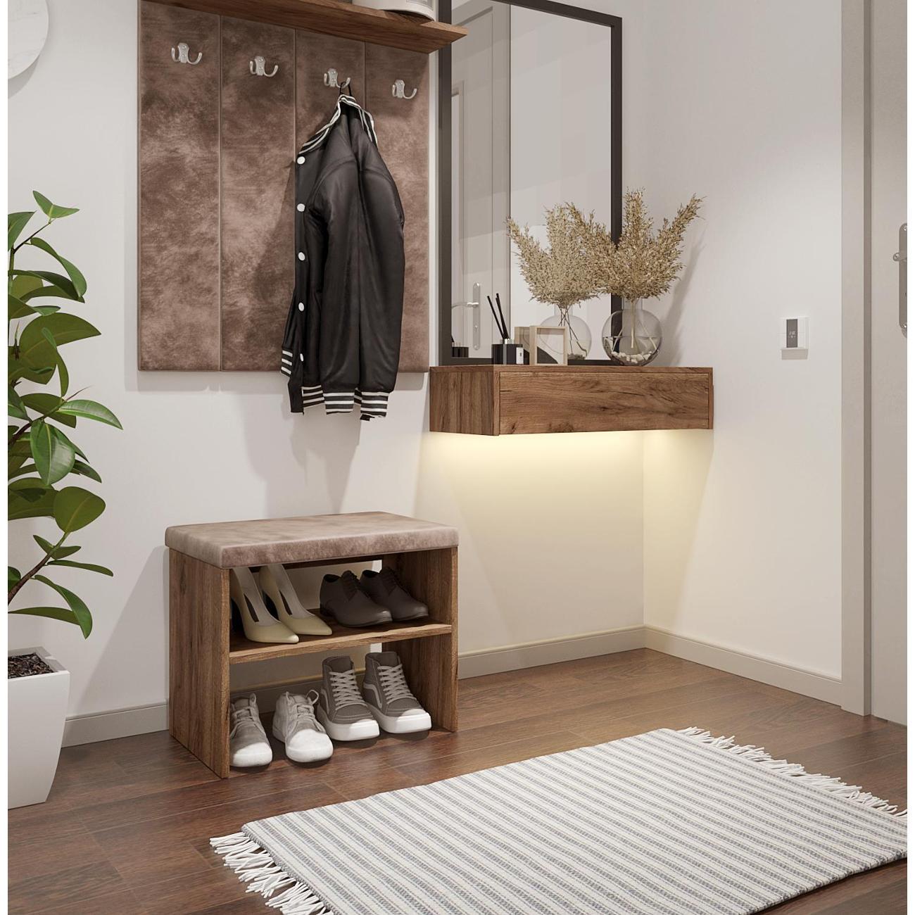 Обувница MFMaster Витто-200 дуб крафт табак