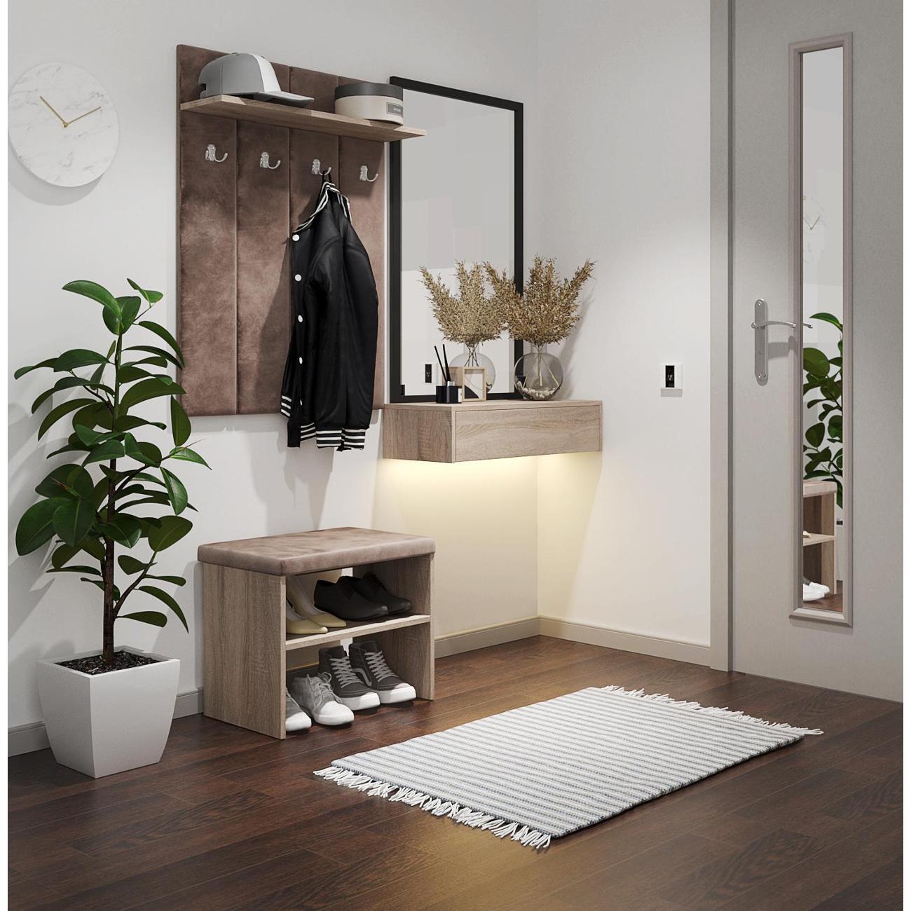 Обувница MFMaster Витто-200 дуб сонома