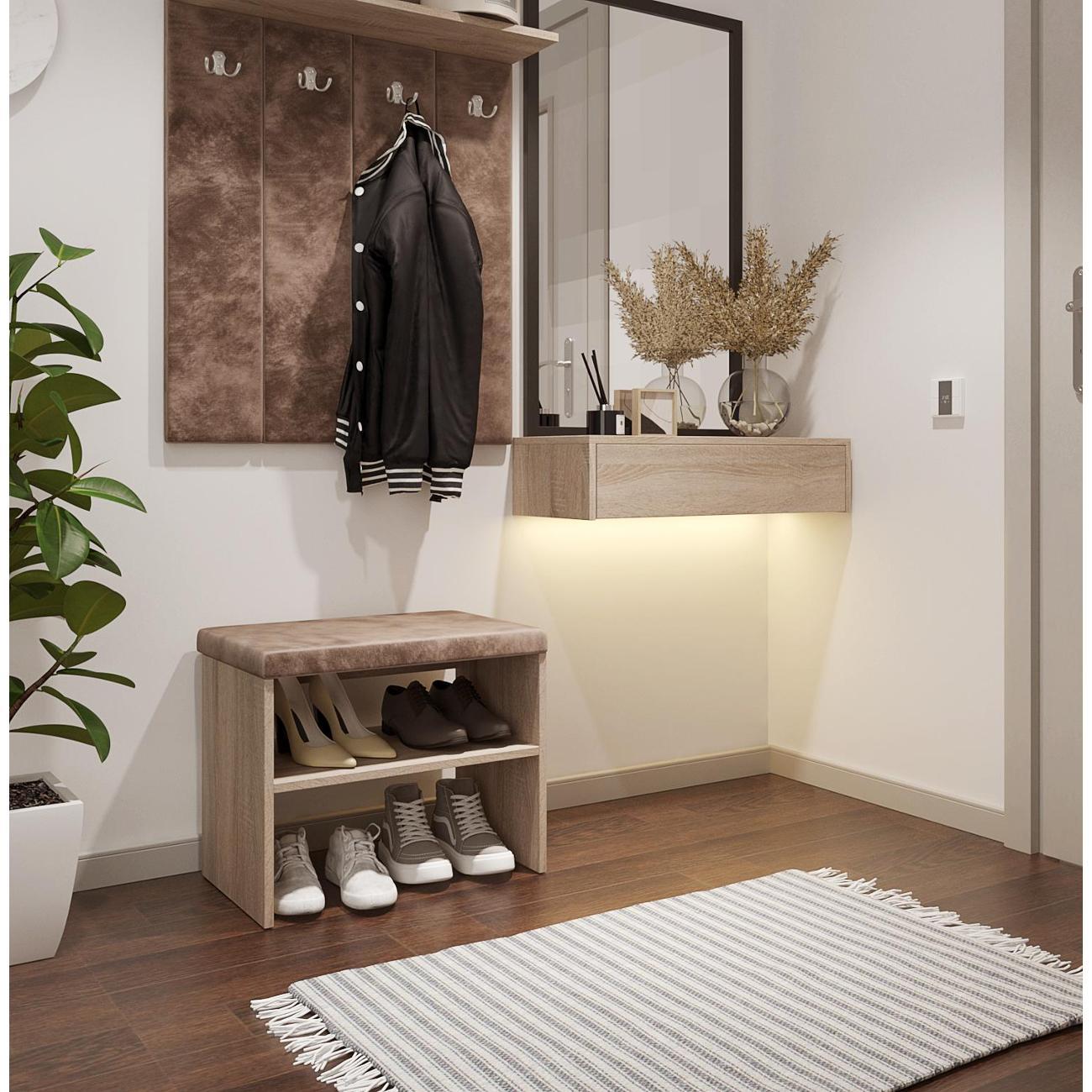 Обувница MFMaster Витто-200 дуб сонома